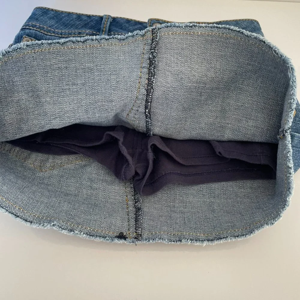 Justice Denim Jean Skort Girls Size 8R I Love Justice Jeans